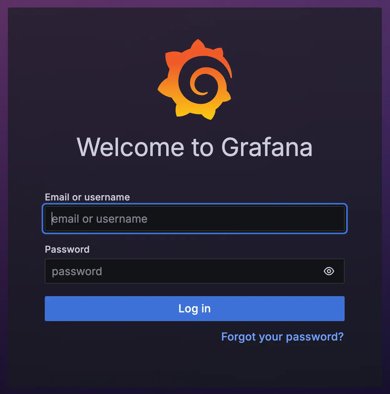 Grafana dashboard